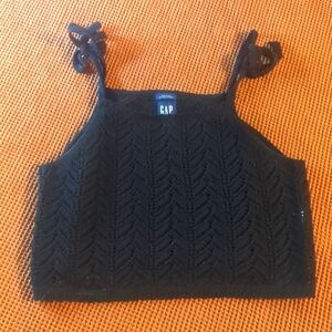 Gap organic cotton crochet crop top